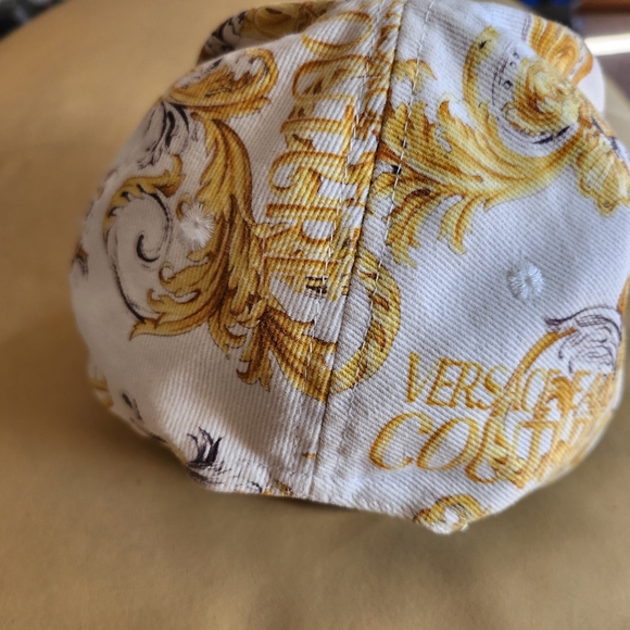 Versace White and Gold Baroque Hat - Picture 7 of 13